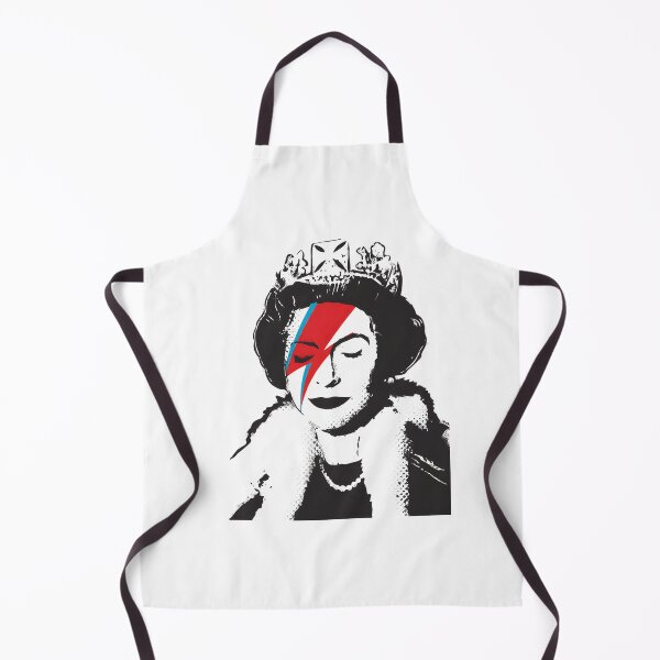Item preview, Banksy Inspired UK England God Save the Queen with David Bowie Rock Band Face Makeup High Quality Art Design designed and sold by richard143.