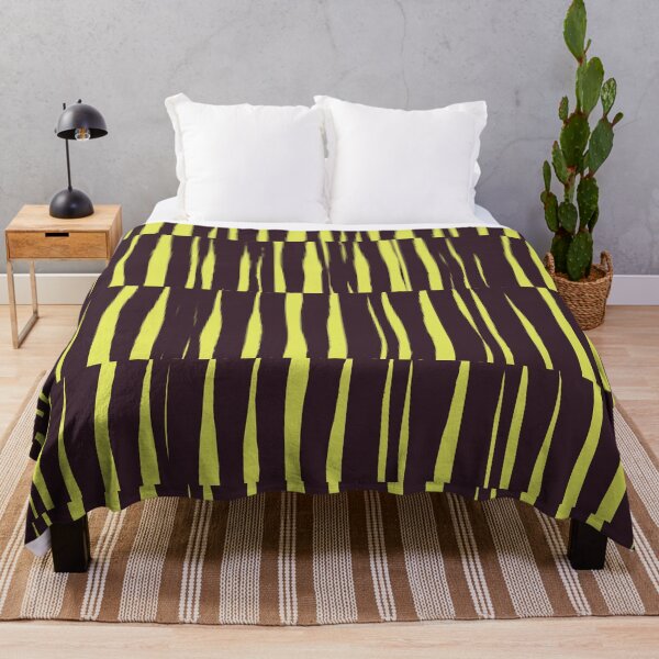 Item preview, Minimal Geometric Rectangles Lines 15 | Dark Plum Wasabi Neon Irregular Hand Drawn Stripes designed and sold by MarleneCanto.