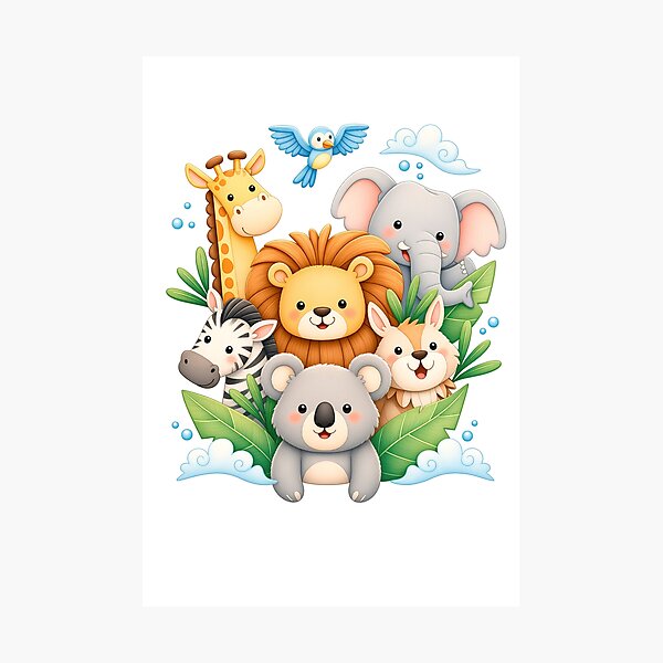 Item preview, Cute Animals designed and sold by EddieOliver.