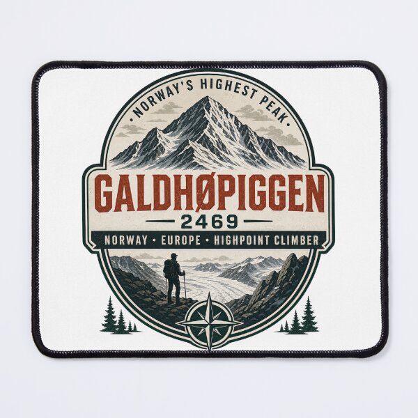 Item preview, Galdhopiggen - Norway Mountain Adventure Climbing designed and sold by JessArty ⭐⭐⭐⭐⭐.