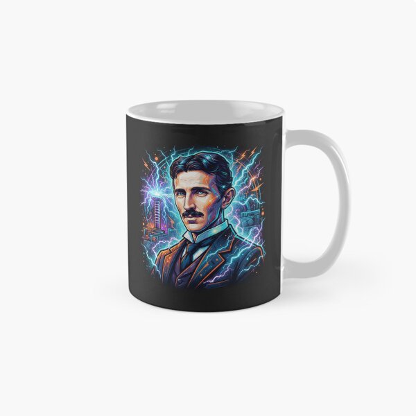 Item preview, Nikola Tesla Electric Genius Portrait designed and sold by Owcomm.
