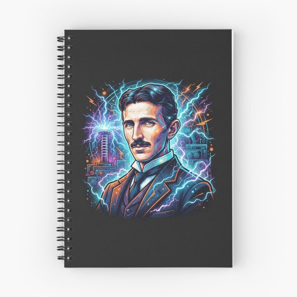 Item preview, Nikola Tesla Electric Genius Portrait designed and sold by Owcomm.