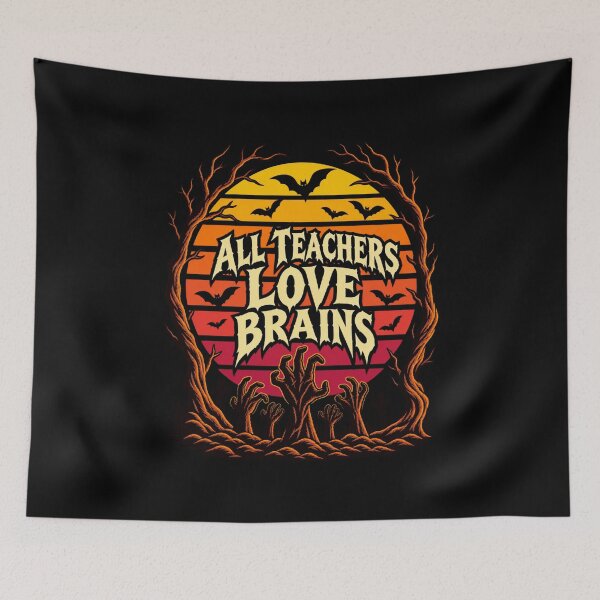 Item preview, All Teachers Love Brains designed and sold by LuveraxArt.
