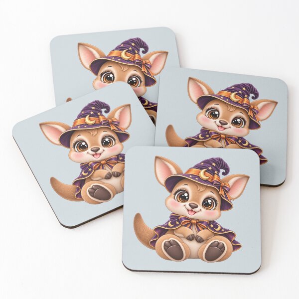 Item preview, Cute Halloween Kangaroo – Adorable Witch Joey designed and sold by HO•Designs.