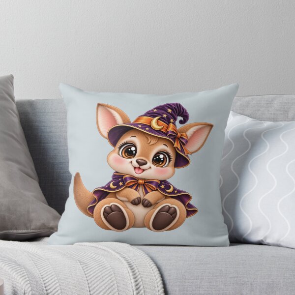 Item preview, Cute Halloween Kangaroo – Adorable Witch Joey designed and sold by HO•Designs.