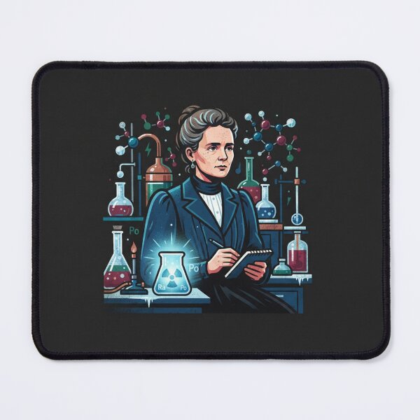 Item preview, Marie Curie Glowing Laboratory Science Historical Portrait designed and sold by Owcomm.