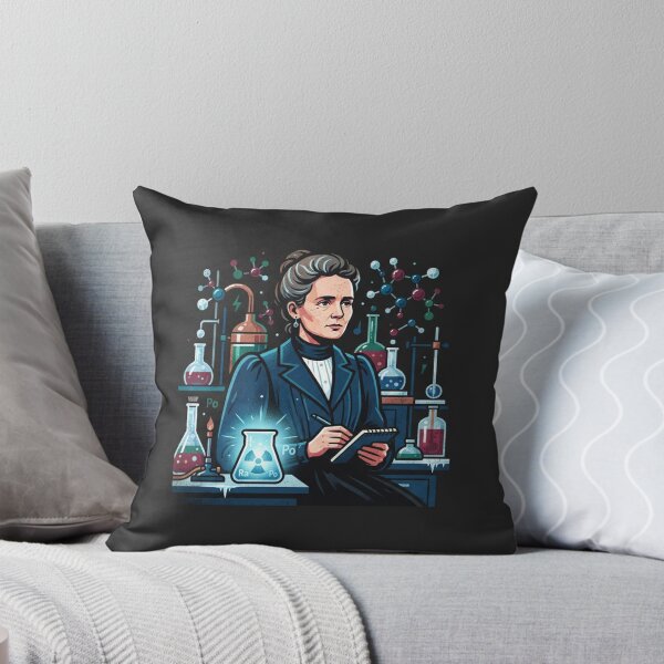 Item preview, Marie Curie Glowing Laboratory Science Historical Portrait designed and sold by Owcomm.