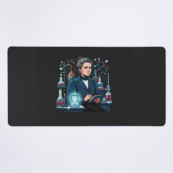 Item preview, Marie Curie Glowing Laboratory Science Historical Portrait designed and sold by Owcomm.