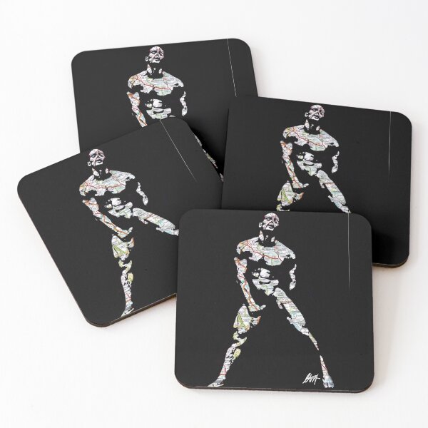 Item preview, Smooth Naked Man With Strong Muscled Legs Map Art By NLMKArtStudio designed and sold by NLMKArtStudio.