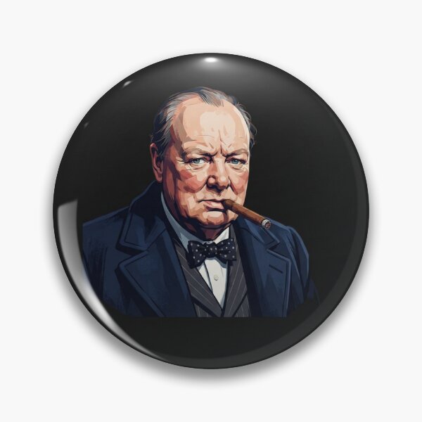 Item preview, Winston Churchill Portrait With A Cigar designed and sold by Owcomm.