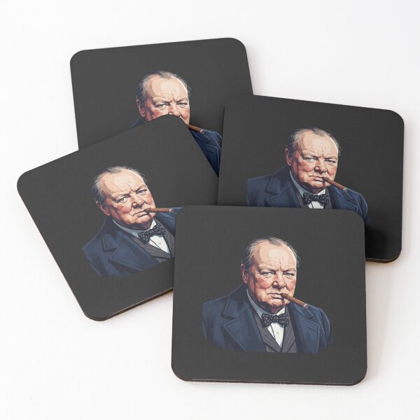 Item preview, Winston Churchill Portrait With A Cigar designed and sold by Owcomm.