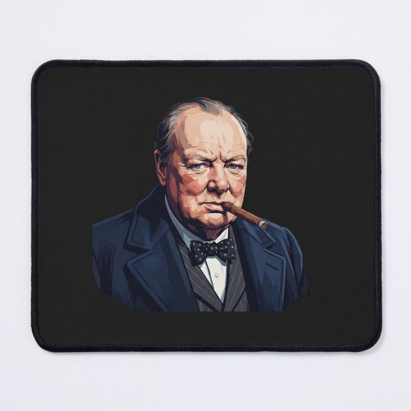 Item preview, Winston Churchill Portrait With A Cigar designed and sold by Owcomm.