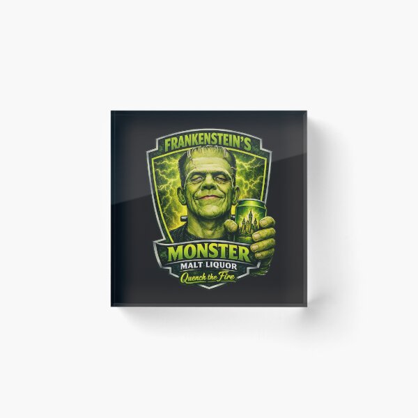 Item preview, Frankenstein's Monster Malt Liquor designed and sold by Omaha Jones T-Shirts and More.