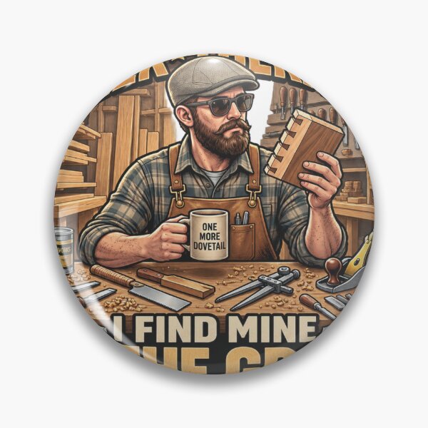Item preview, Woodworking Therapy Humor | Find Mine in the Grain designed and sold by RedCare.