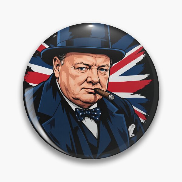 Item preview, Winston Churchill Portrait With British Flag designed and sold by Owcomm.