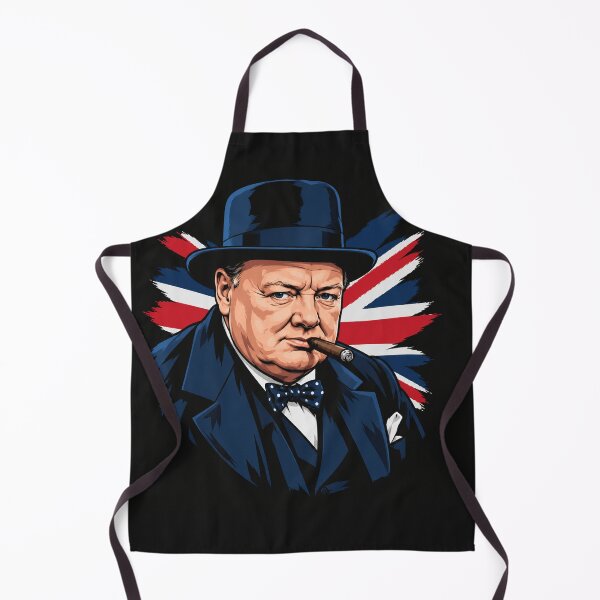 Item preview, Winston Churchill Portrait With British Flag designed and sold by Owcomm.