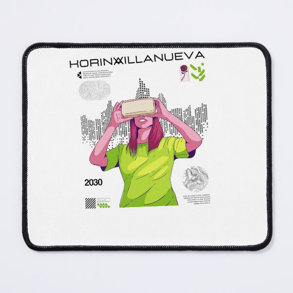 Item preview, Futuristic VR Girl Cyberpunk Metaverse Art 2030 designed and sold by OumaAL.