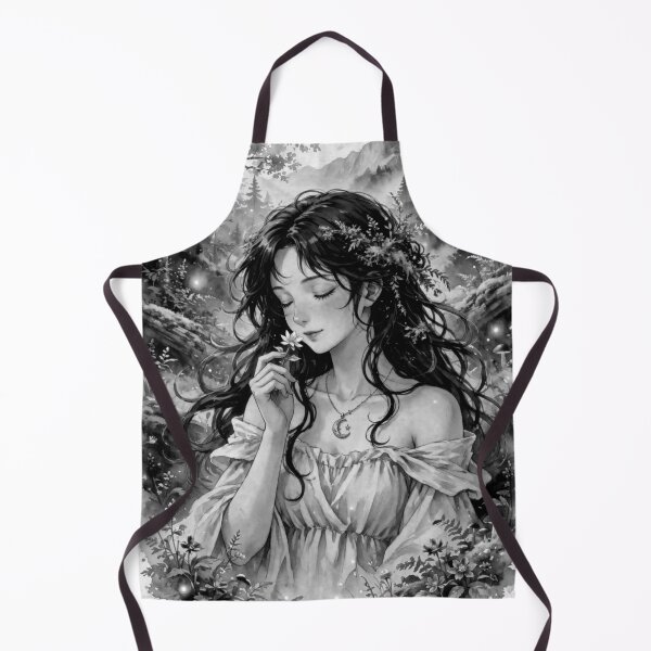 Item preview, Ukraine Synevyr Carpathian Mountains Travel Adventure with Red Haired Woman Smelling a Wildflower in a Magical Forest Lake European Nature Wanderlust designed and sold by DibujandoPorfa.
