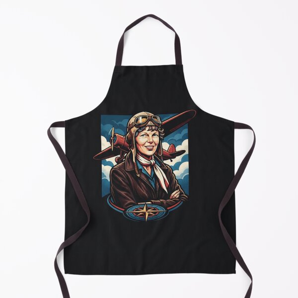 Item preview, Amelia Earhart Vintage Aviator Portrait Illustration designed and sold by Owcomm.