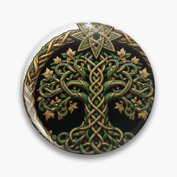 Item preview, Nollaig Shona Celtic Knot Christmas Tree designed and sold by Freckled-Monkey.