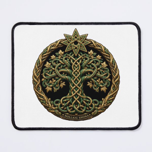 Item preview, Nollaig Shona Celtic Knot Christmas Tree designed and sold by Freckled-Monkey.