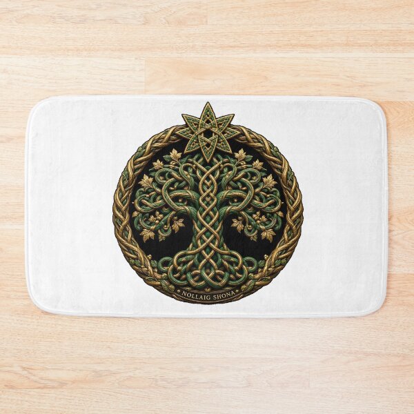 Item preview, Nollaig Shona Celtic Knot Christmas Tree designed and sold by Freckled-Monkey.