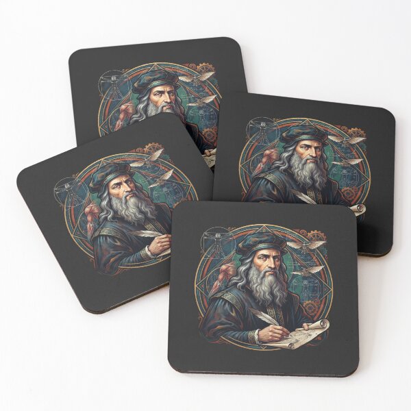 Item preview, Leonardo da Vinci Renaissance Genius Visionary Portrait designed and sold by Owcomm.