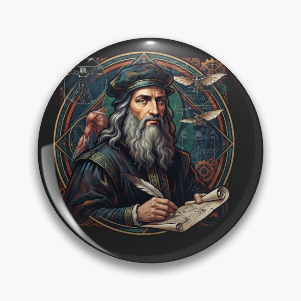 Item preview, Leonardo da Vinci Renaissance Genius Visionary Portrait designed and sold by Owcomm.