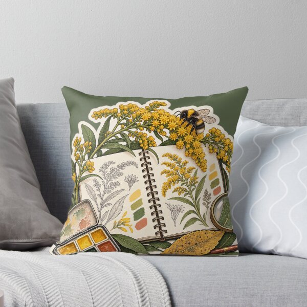Item preview, Goldenrod Field Journal Bumblebee Sticker designed and sold by WaynesCave.