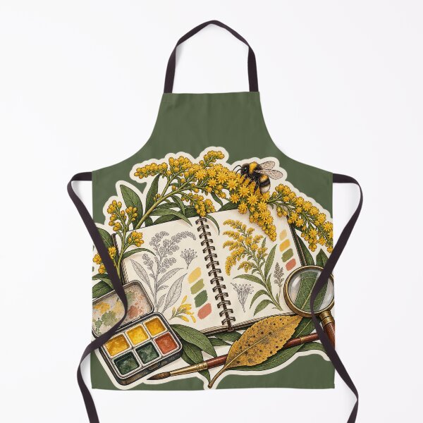 Item preview, Goldenrod Field Journal Bumblebee Sticker designed and sold by WaynesCave.