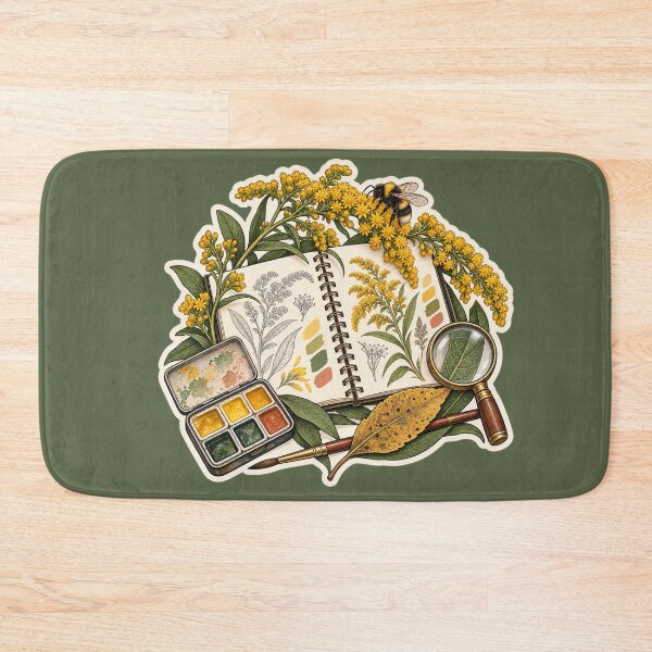 Item preview, Goldenrod Field Journal Bumblebee Sticker designed and sold by WaynesCave.
