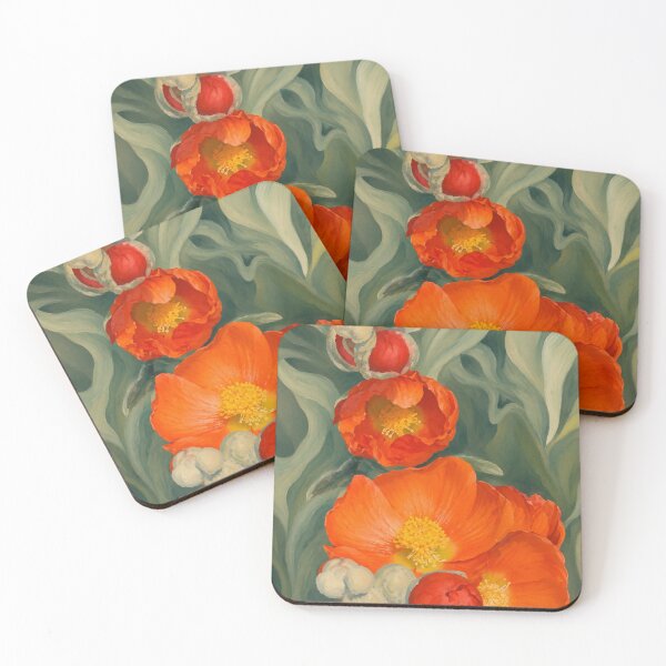 Item preview, Orange poppies designed and sold by Sarah Curtiss.