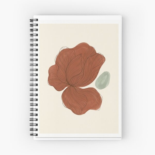 Artikelvorschau, Terracotta Bloom Flow | Sage Accent Abstrakter botanischer Druck entworfen und verkauft von Zaramodo.