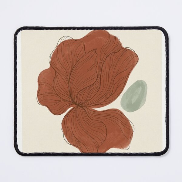 Item preview, Terracotta Bloom Flow | Sage Accent Abstract Botanical Print designed and sold by Zaramodo.