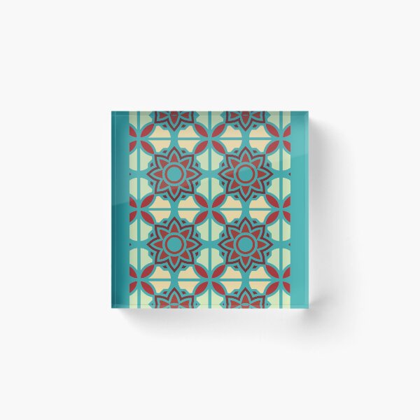 Item preview, Rustic Cyan Geometric designed and sold by lifeinspired4u.