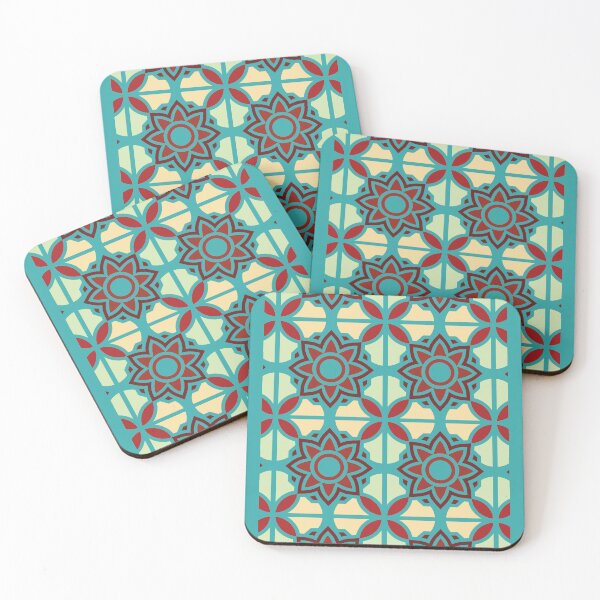 Item preview, Rustic Cyan Geometric designed and sold by lifeinspired4u.