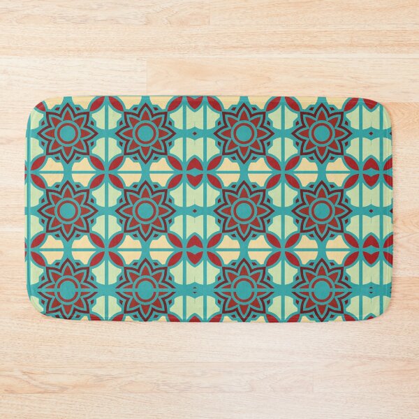 Item preview, Rustic Cyan Geometric designed and sold by lifeinspired4u.