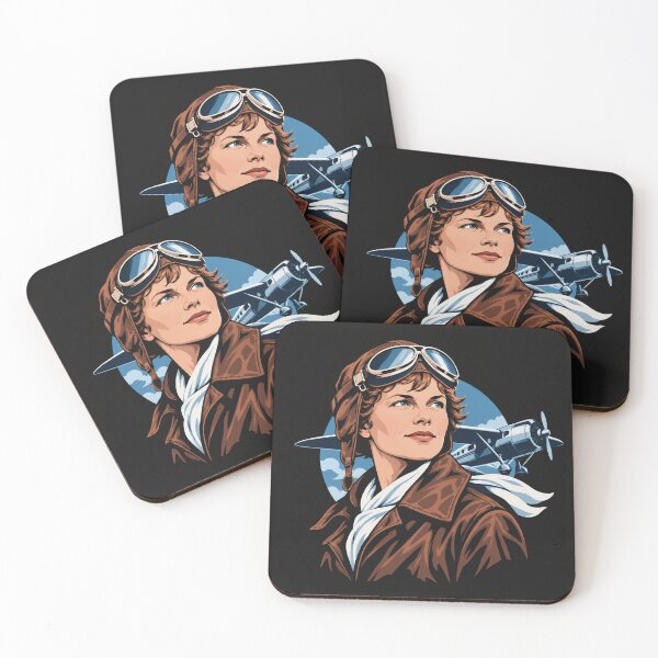 Item preview, Amelia Earhart Vintage Aviation Pioneer Hero Portrait designed and sold by Owcomm.