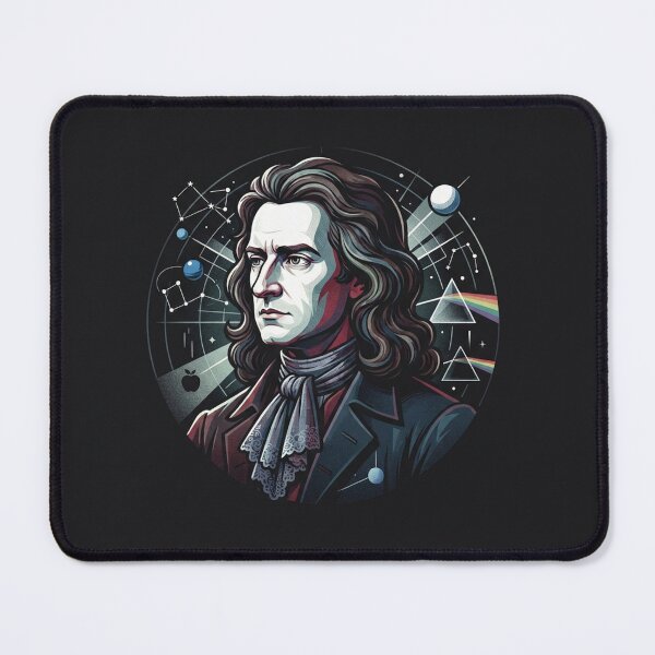 Item preview, Isaac Newton Cosmic Universe Science Portrait Art designed and sold by Owcomm.
