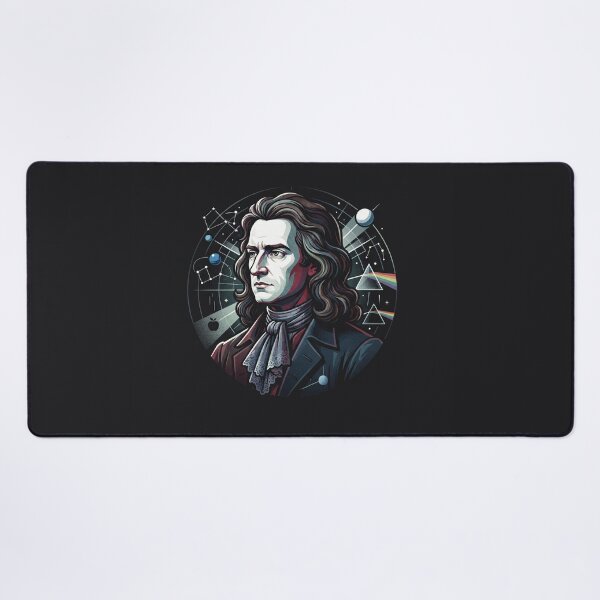 Item preview, Isaac Newton Cosmic Universe Science Portrait Art designed and sold by Owcomm.