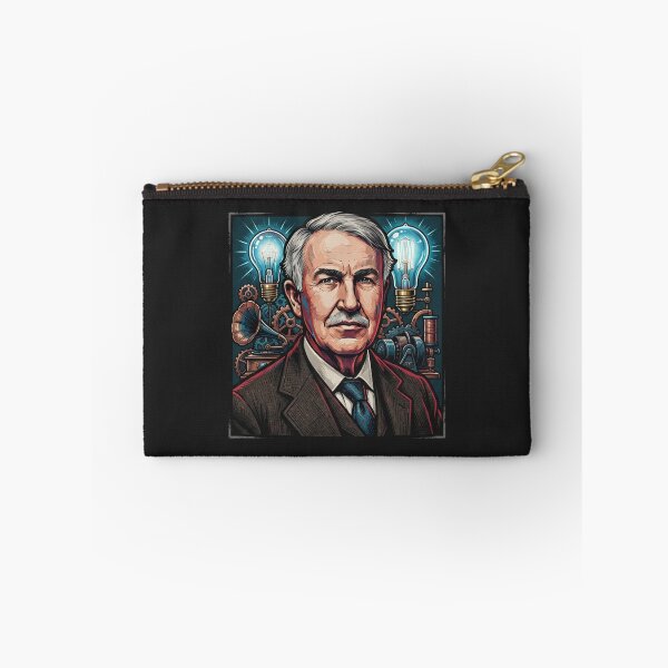 Item preview, Thomas Edison Inventor Portrait With Lightbulbs designed and sold by Owcomm.