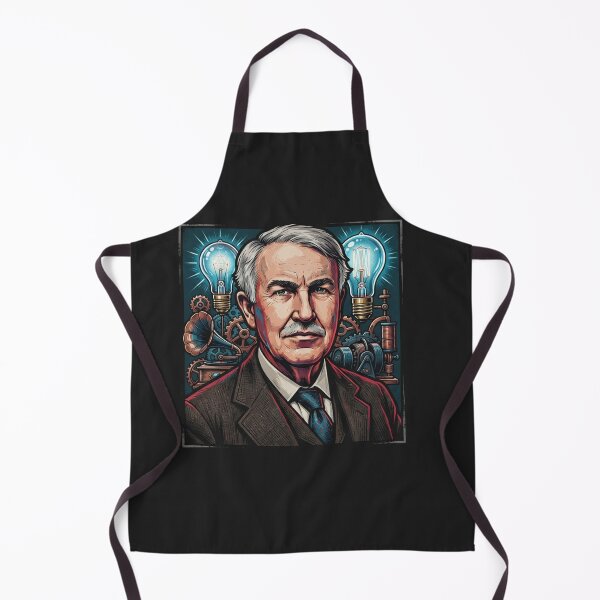 Item preview, Thomas Edison Inventor Portrait With Lightbulbs designed and sold by Owcomm.