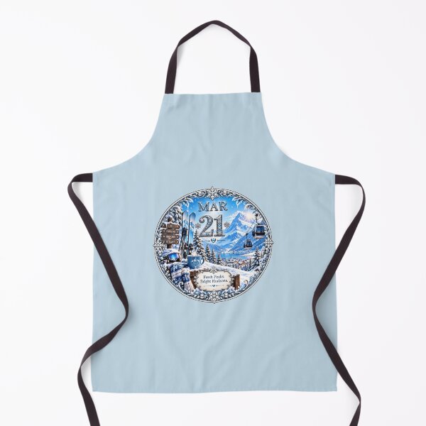 Item preview, March 21 Alpine Ski Birthday Design designed and sold by LunaMoments.