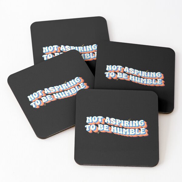 Item preview, Not Aspiring To Be Humble – Retro Bold Typography Confidence Statement designed and sold by Chonkz.