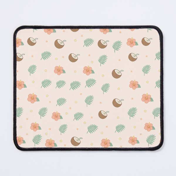 Item preview, Tropical Beachcomber - Coconut and Hibiscus Botanical Pattern designed and sold by penny+florence.