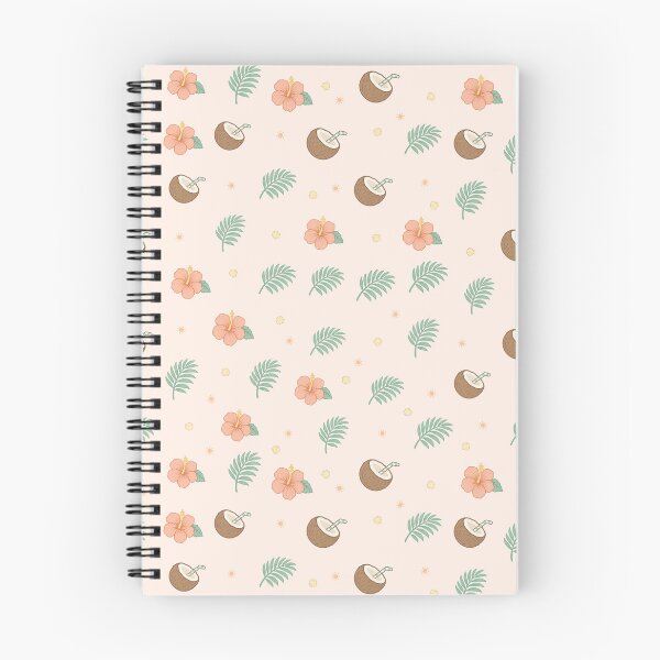 Item preview, Tropical Beachcomber - Coconut and Hibiscus Botanical Pattern designed and sold by penny+florence.