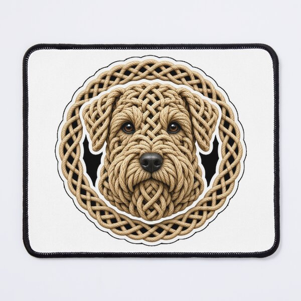 Item preview, Celtic Knot Soft Coated Wheaten Terrier Sticker designed and sold by Freckled-Monkey.