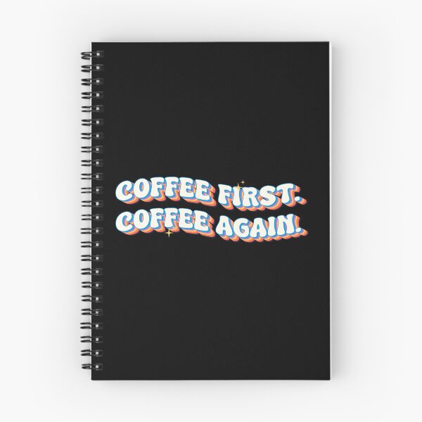 Item preview, Coffee First Coffee Again Retro Funny Coffee Lover Typography designed and sold by Chonkz.