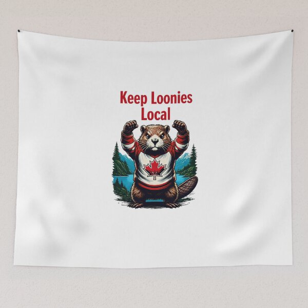 Item preview, Keep Loonies Local - Beaver designed and sold by Flowercita.