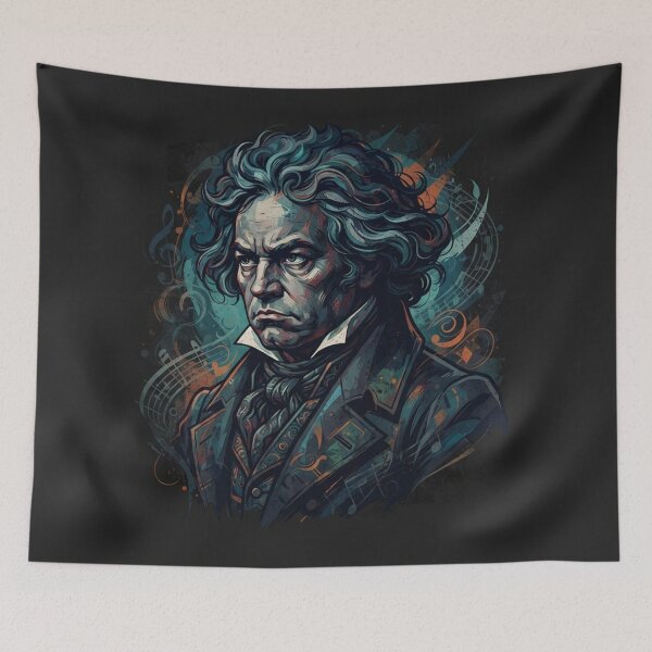 Item preview, Ludwig van Beethoven Classical Music Portrait designed and sold by Owcomm.